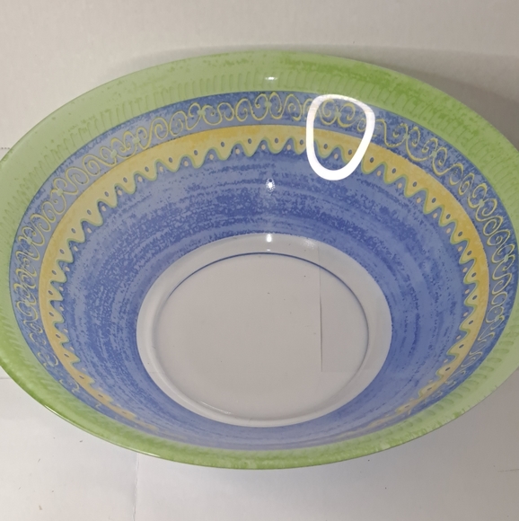 1970s Colored glass bowl Arc France Bowl. - Picture 3 of 5